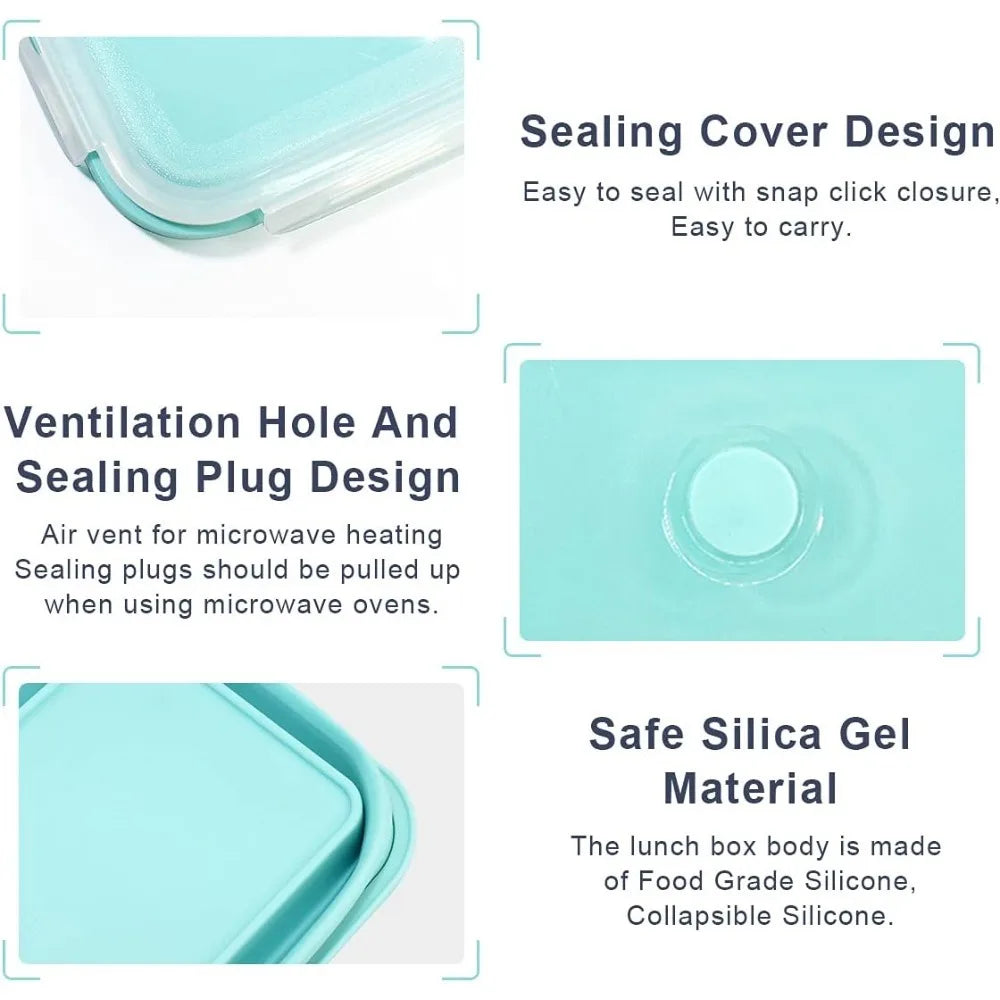 SnapBox – Leakproof Silicone Bento Lunch Box