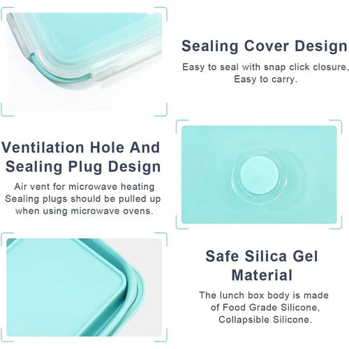 SnapBox – Leakproof Silicone Bento Lunch Box