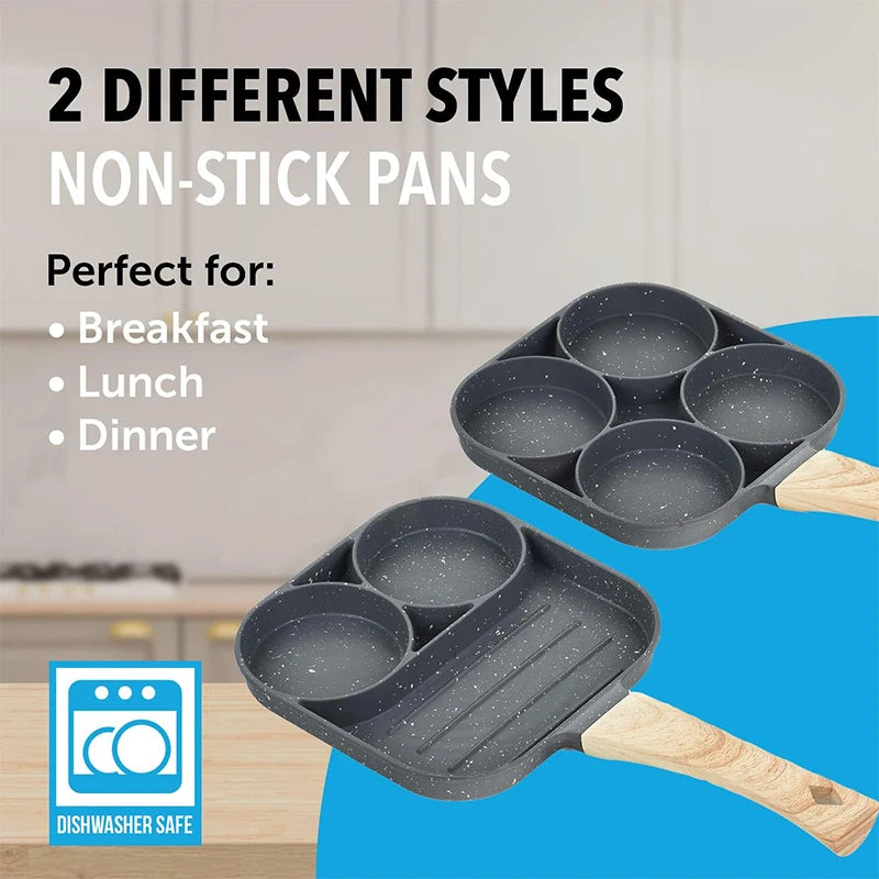 SnapEgg – 4-Cup Nonstick Egg & Pancake Pan
