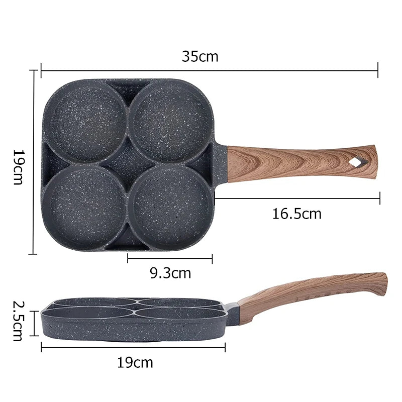 SnapEgg – 4-Cup Nonstick Egg & Pancake Pan