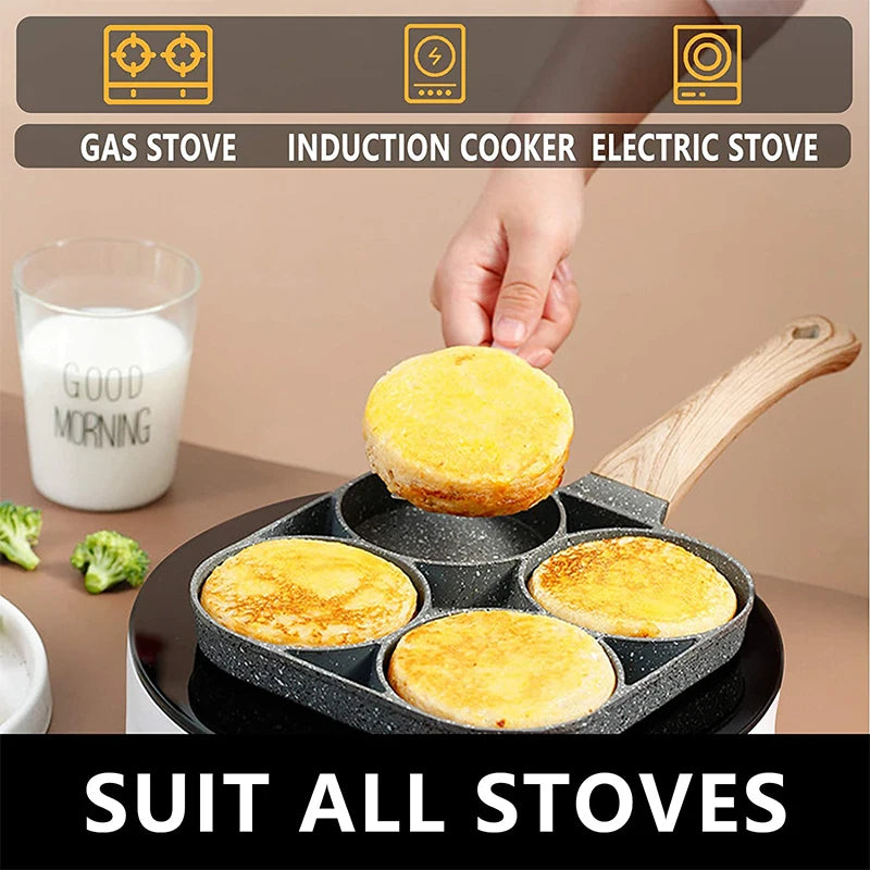 SnapEgg – 4-Cup Nonstick Egg & Pancake Pan