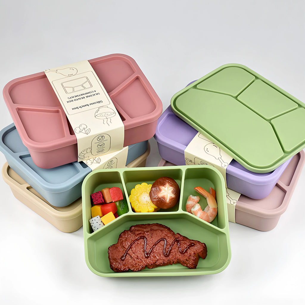 SnapBox – Leakproof Silicone Bento Lunch Box
