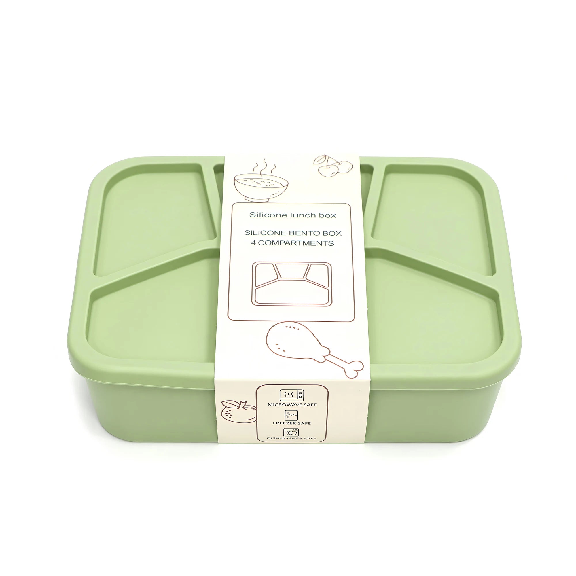 SnapBox – Leakproof Silicone Bento Lunch Box