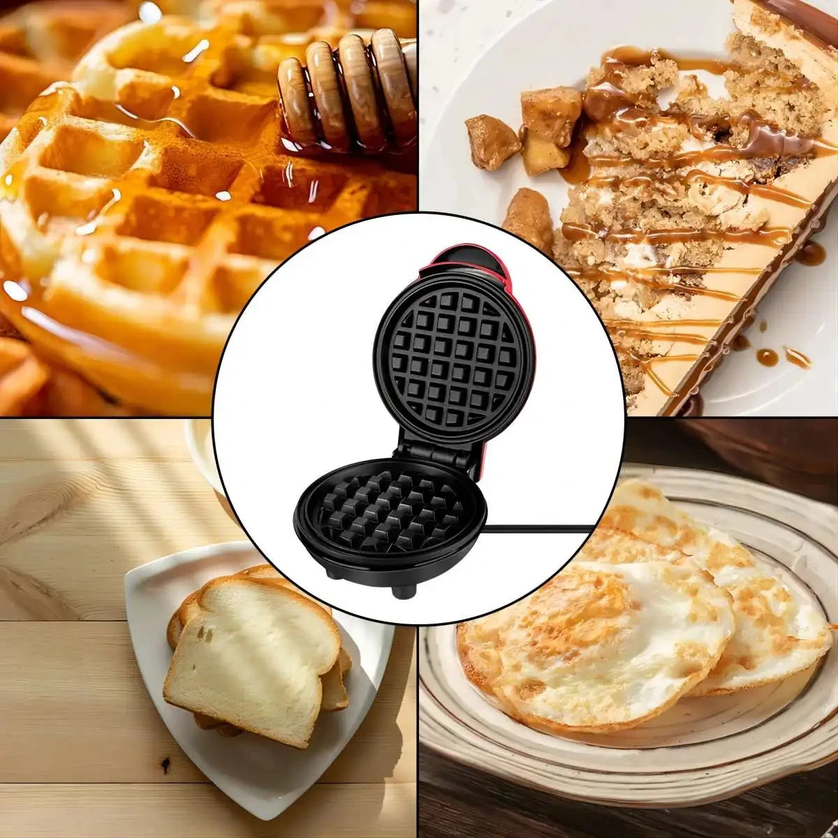 SnapWaffle – Mini Electric Waffle Maker