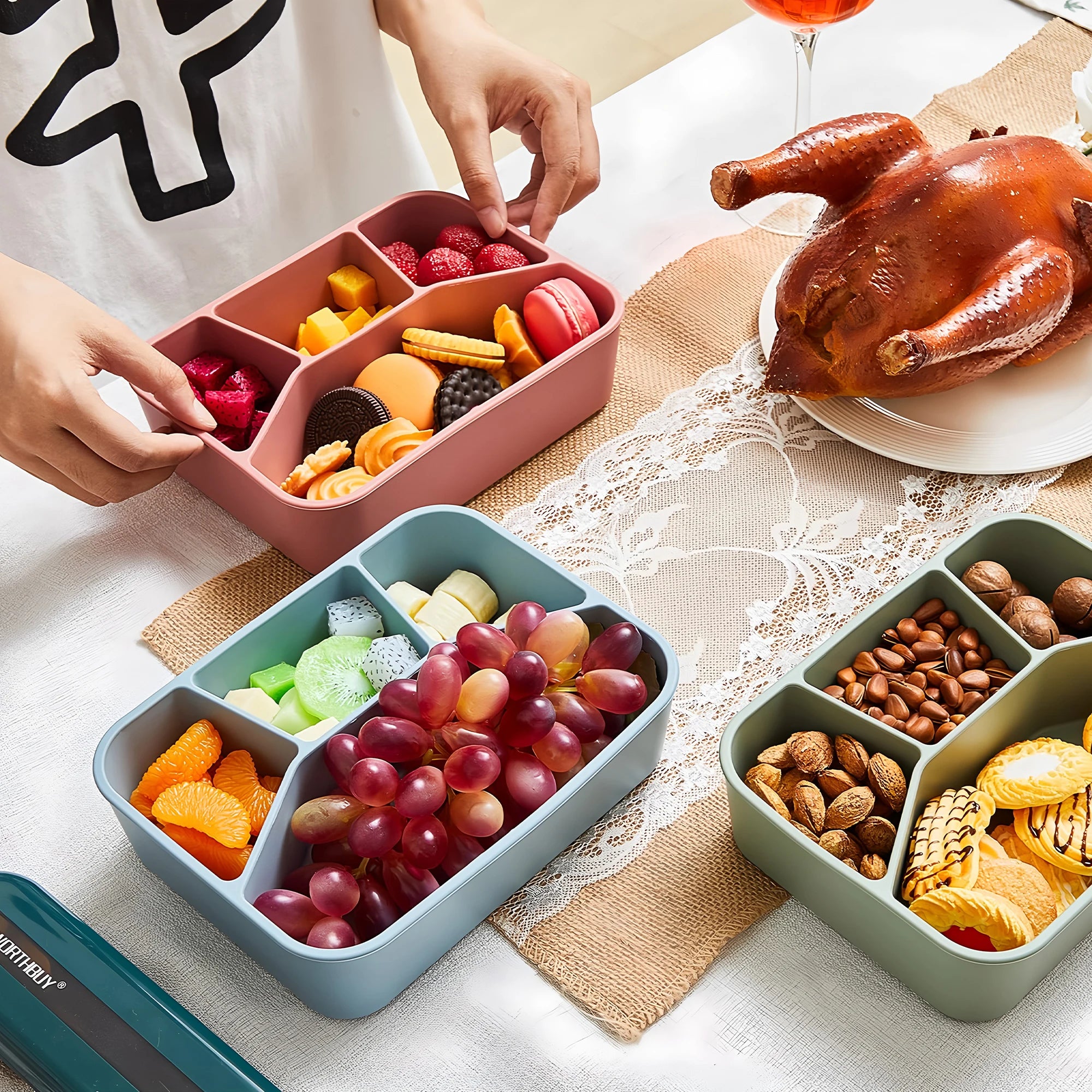 SnapBox – Leakproof Silicone Bento Lunch Box